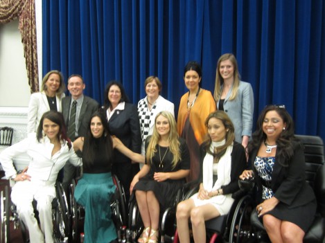 With the push girls cast at a White House screening