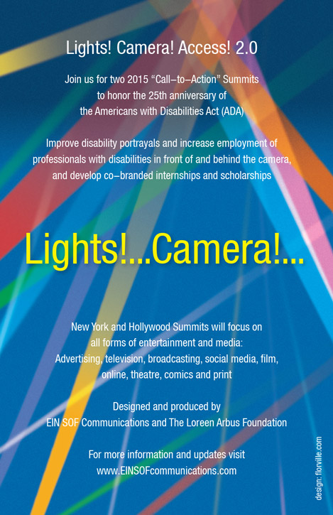 Lights! Camera! Access! 2.0 informational flyer and logo