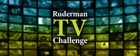 Ruderman TV Challenge appears in front of multiple TV screens